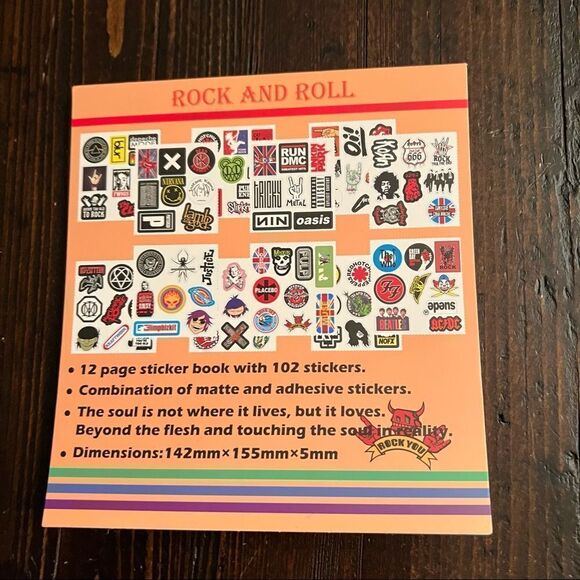 Let’s Rock and Roll Sticker Sheets (102 pieces) - Picture 5 of 5